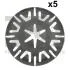 Шайба фиксирующая (к-кт 5шт) VW Caddy II/III/Crafter 30-35/30-50/Golf II/III/IV/V/VI/Jetta II 80- Fischer Automotive One (FA1) 11-40113.5 (фото 1)