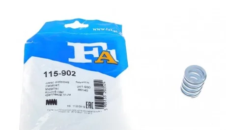 Пружина трубы выхлопной Audi A4/A6/A7/A8/Q5 95-18/VW Passat 1.8T 96-00 Fischer Automotive One (FA1) 115-902