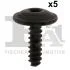 Болт крепления элементов шумоизоляции (к-кт 5шт) VW Golf/Passat/Caddy (T25) Fischer Automotive One (FA1) 11-70001.5 (фото 1)