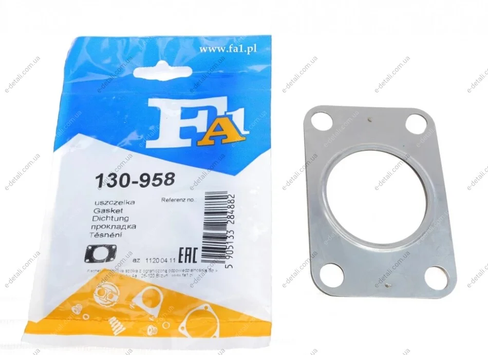 Прокладка трубы выхлопной Ford Transit 2.3 16V 06-14 Fischer Automotive One (FA1) 130-958 (фото 1)
