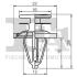 Кліпса кріплення (затискач) Fischer Automotive One (FA1) 13-10014.5 (фото 2)