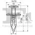 Клипса крепежная (пистон) (к-кт 5шт) Ford Transit/Connect/Mondeo 02- Fischer Automotive One (FA1) 13-30003.5 (фото 2)