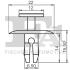 Кліпса кріплення (затискач) Fischer Automotive One (FA1) 21-20008.5 (фото 2)