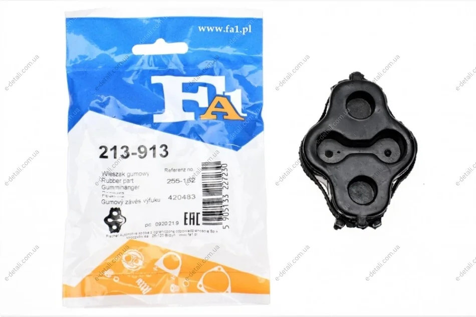 Резинка глушителя Citroen C4/Peugeot 307 1.4 16V/2.0 HDi 00-11 Fischer Automotive One (FA1) 213-913 (фото 1)