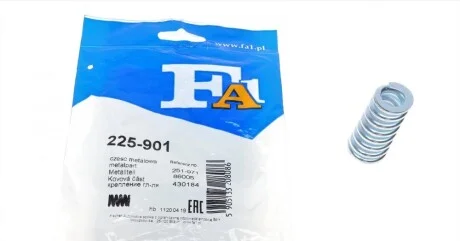 Пружина труби вихлопної Renault Clio 1.0/1.2 16V 00- Fischer Automotive One (FA1) 225-901