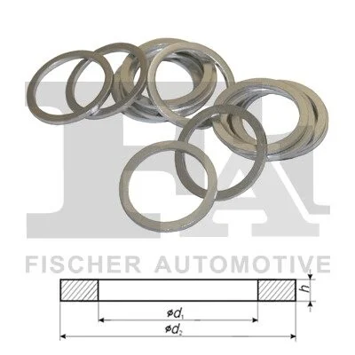 FISCHER Ущільнювальне кільце (мат. алюм.) 30*36*2 мм Fischer Automotive One (FA1) 262.150.010 (фото 1)