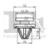 Клипса крепления обшивки двери (к-кт 5шт) Renault/Opel/Fiat/Land Rover Fischer Automotive One (FA1) 41-40003.5 (фото 2)