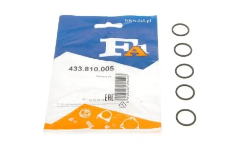 Прокладка турбины BMW 1 (F20)/3 (F30/F80) 15-19 B48 (к-кт 5шт) Fischer Automotive One (FA1) 433.810.005