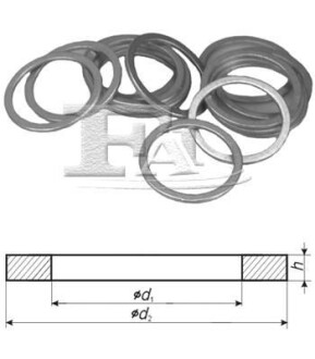 FISCHER Ущільнювальне кільце (мат. алюм) 10*14*1 мм AUDI Fischer Automotive One (FA1) 453.310.010