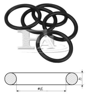 FISCHER 222 ущільнювальне кільце (BOX70)(орінг) 37,69x3,53 (упак. 100шт) Fischer Automotive One (FA1) 674.190.100