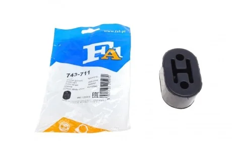 Гумка глушника Hyundai i30 1.4/1.6 CRDi 07-16/Mitsubishi Pajero 3.2 DI-D 00- Fischer Automotive One (FA1) 743-711