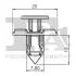 Клипса крепления (к-кт 10шт) Nissan/Mitsubishi/Renault Fischer Automotive One (FA1) 75-30005.10 (фото 2)