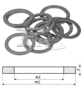 FISCHER шайба мідна 5,00 x 9,00 x 1,50 Fischer Automotive One (FA1) 835.760.010