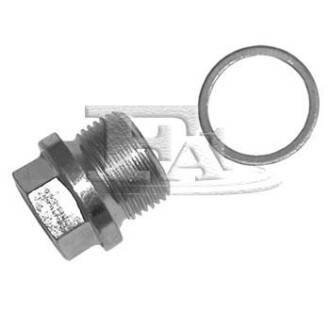 К-т пробка піддону (злив мастила) M22X1,5 L=14mm OAS 022 DIN 910+шайба 846.760 Fischer Automotive One (FA1) 862.372.011 (фото 1)