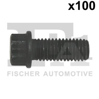 Болт з головкою системи TORX з чорного металу Fischer Automotive One (FA1) 982-T10-126.100