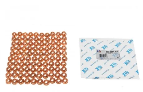 Гайка коллектора выпускного MB OM611/612/642/646/651 (M8x1.25mm) (к-кт 100шт) Fischer Automotive One (FA1) 988-0801.100