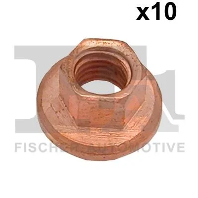 FISCHER Гайка M8 SiMu SW10FL Cu (OE - 035805,849928,4403640,4420282,4420881) Fischer Automotive One (FA1) 988-0806.10 (фото 1)