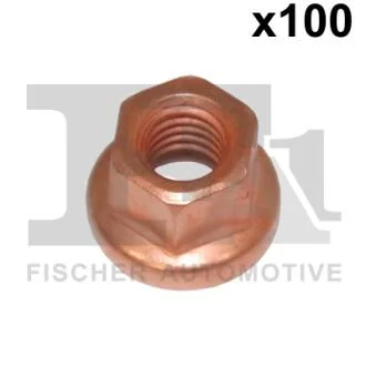 Гайка, випускний колектор M8x1.25 (з мідним покриттям) Fischer Automotive One (FA1) 988-0815.100