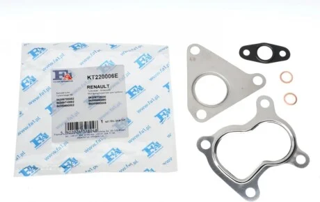 Комплект прокладок турбины Renault Kangoo 1.5DCI Fischer Automotive One (FA1) KT220006E