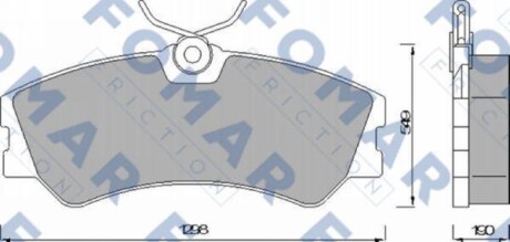Колодки гальмівні дискові FOMAR FO 463781