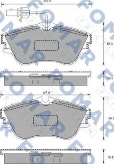 Колодки тормозные дисковые FOMAR FO 904181