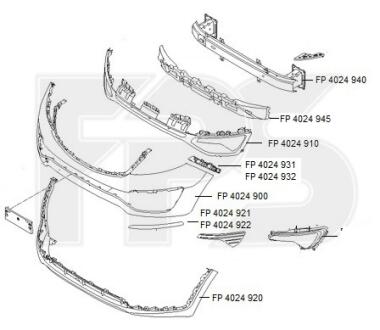 Бампер передний Mazda 3 BL 09-13 FPS 4024900