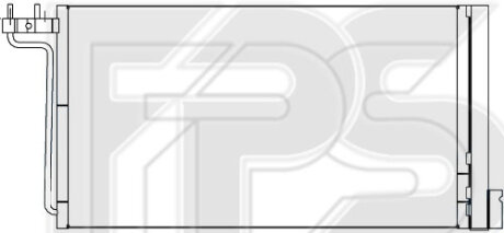 Фото радіатор кондиціонера FPS FP 28 K201 Радіатор кондиціонера FPS FP 28 K201