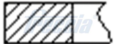 Кільця поршневі FRECCIA FR10-206100