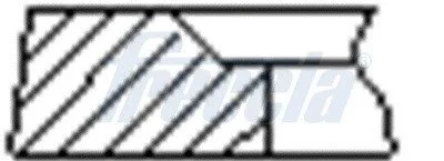 Комплект кілець на поршень FRECCIA FR10-249100