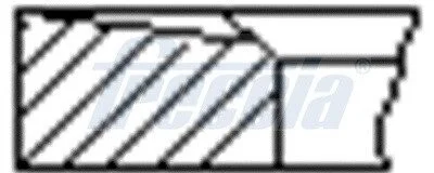 Кольца поршневые FRECCIA FR10-380400