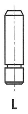 Втулка клапана спрямовуюча NISSAN 3430 FRECCIA G3430 (фото 1)