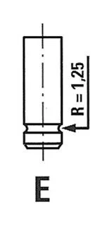 Клапан выпускной RENAULT 4638/RCR SCARICO FRECCIA R4638RCR
