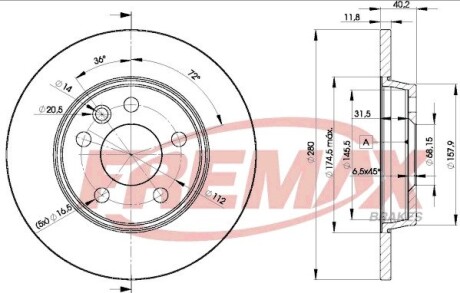 Диск тормозной FREMAX BD-3111 (фото 1)