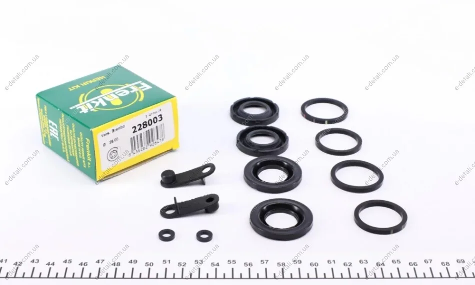 Ремкомплект супорта (заднього) Jaguar S-Type/XJ 4.2 02-09 (d=28/30mm) (Brembo) FRENKIT 228003 (фото 1)