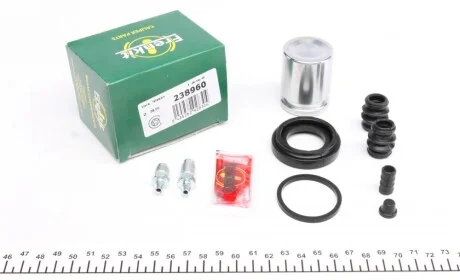 Ремкомплект супорта (заднього) Subaru Legacy/Forester 03- (d=38mm) (+поршень) (Tokic) FRENKIT 238960