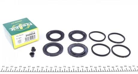 Ремкомплект гальмівного супорта BMW X5 E70 07-13, X5 F15 13-18, X6 E71 08-14, X6 F16 14-20; ALFA ROMEO 159 05-11, Brera 05-10 FRENKIT 242034