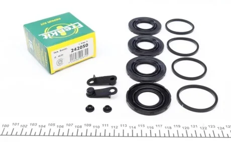 Ремкомплект гальмівного супорта AUDI A6 11-18, Q5 08-16, A7 10-18; MERCEDES-BENZ C-Class W205 14-21 FRENKIT 242050