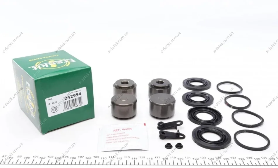 Ремкомплект суппорта (переднего) MB C-class (W205) 13- (d=42mm) (+4 поршня) (Brembo) FRENKIT 242954 (фото 1)