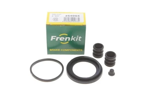 Ремкомплект гальмівного супорта VW T4 90-03; AUDI A4 04-08; SKODA Felicia 94-01; SEAT Toledo I 91-99; FIAT Punto 93-99; MERCEDES-BENZ 190 (W201) 82-93; PEUGEOT 306 93-02; CITROEN ZX 92-98; VOLVO 480 86-95; LAND ROVER Freelander 96-06; ALFA ROMEO GTV FRENKIT 254004