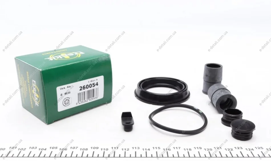 Ремкомплект гальмівного супорта переднього BMW 5 F10-18 10-17, 7 F01-F04 08-15, 6 F06-13 10-18; VOLVO XC60 08-17, XC90 15-, XC60 18-; JAGUAR XF 08-15, XJ 09-19, XK 06-14, F-Pace 16-, XF 15-, XE 15-, I-Pace 18- FRENKIT 260054 (фото 1)
