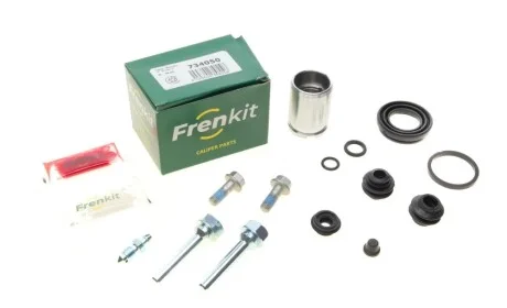 Ремкомплект суппорта (заднего) Hyundai Solaris/Kia Rio 11- (d=34mm)(+ поршень/направляющая) (Mando) FRENKIT 734050