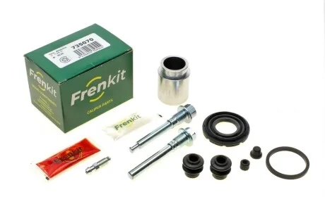 Ремкомплект суппорта (заднего) Nissan Qashqai/X-Trail 07- (d=35mm) (Akebono) (+поршень/направляющая) FRENKIT 735070