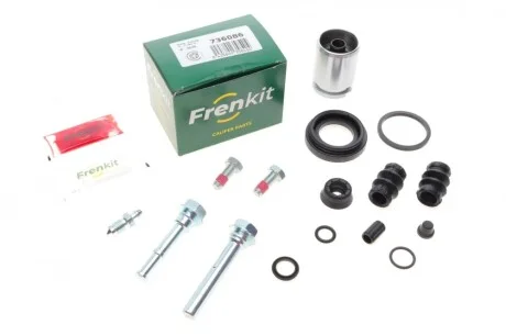 Ремкомплект суппорта (заднего) Opel Astra G/H//Zafira 98-10 (d=36mm) (Lucas) (+поршень/направляющая) FRENKIT 736086