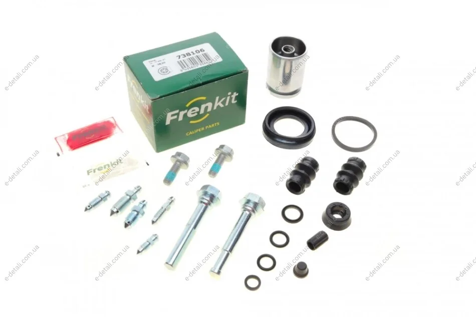 Ремкомплект супорта (заднього) VW Caddy 03- (d=38mm) (Lucas) (+поршень/направляюча) FRENKIT 738106 (фото 1)