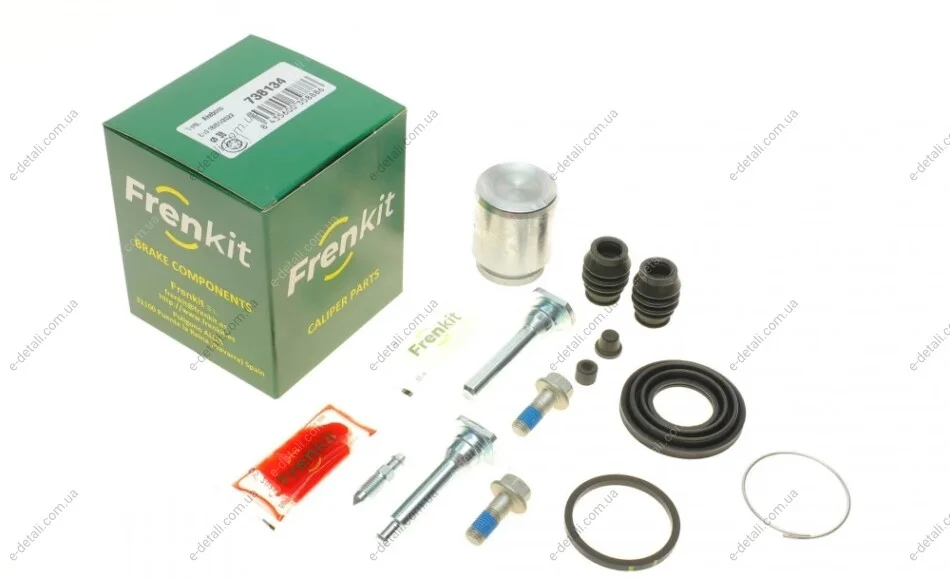 Ремкомплект суппорта (заднего) Subaru Forester/Legacy 97- (d=38mm) (+поршень/направляющая) (Akebono) FRENKIT 738134 (фото 1)