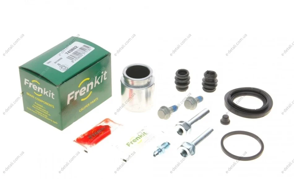 Ремкомплект суппорта (заднего) Hyundai Santa Fe 05-12 (d=43mm) (Mando) (+поршень/направляющая) FRENKIT 743862 (фото 1)