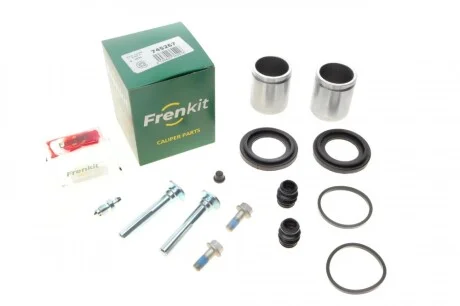 Ремкомплект суппорта (переднего) Land Rover Discovery 98-04 (d=45mm)(+2 поршня/направляющая) (Ate) FRENKIT 745267