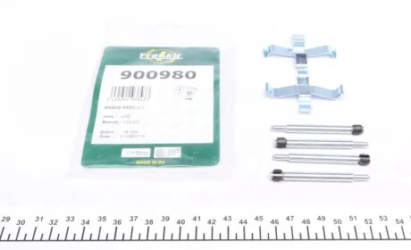 Планка супорта (заднього) прижимна (к-кт) Volvo S70/V70 97-02 (Ate) FRENKIT 900980