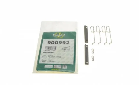 Планка суппорта (переднего) прижимная (к-кт) Citroen Saxo 96-04/Peugeot 205/305/405 79-98 (Bendix) FRENKIT 900992