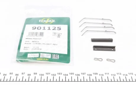 Планка супорта (заднього) прижимна (к-кт) Renault Clio 91-06 (Bendix) FRENKIT 901125